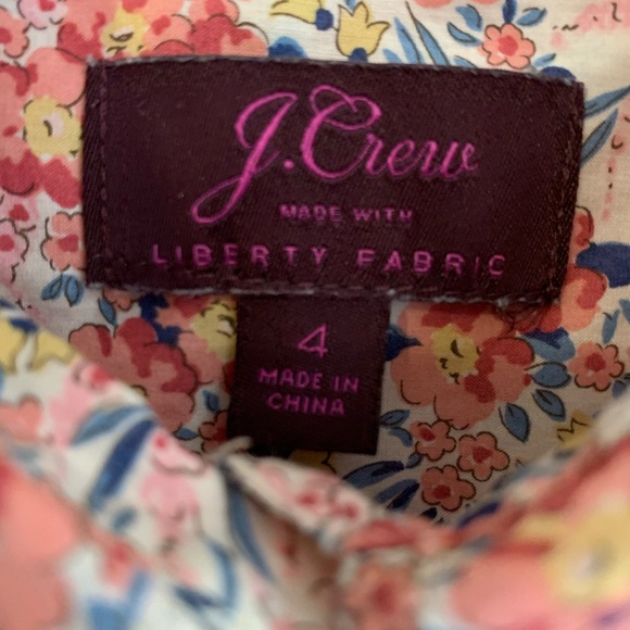 J.Crew Liberty Swirling Petals Popover Size 4 - Picture 2 of 3